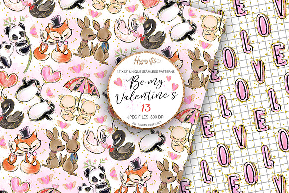 Valentine's patterns in Patterns - product preview 1