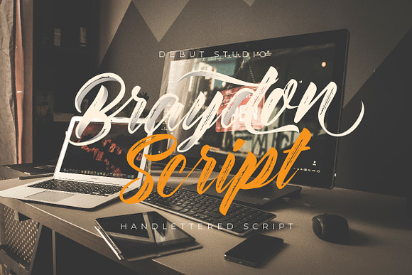 Braydon Script in Script Fonts - product preview 4
