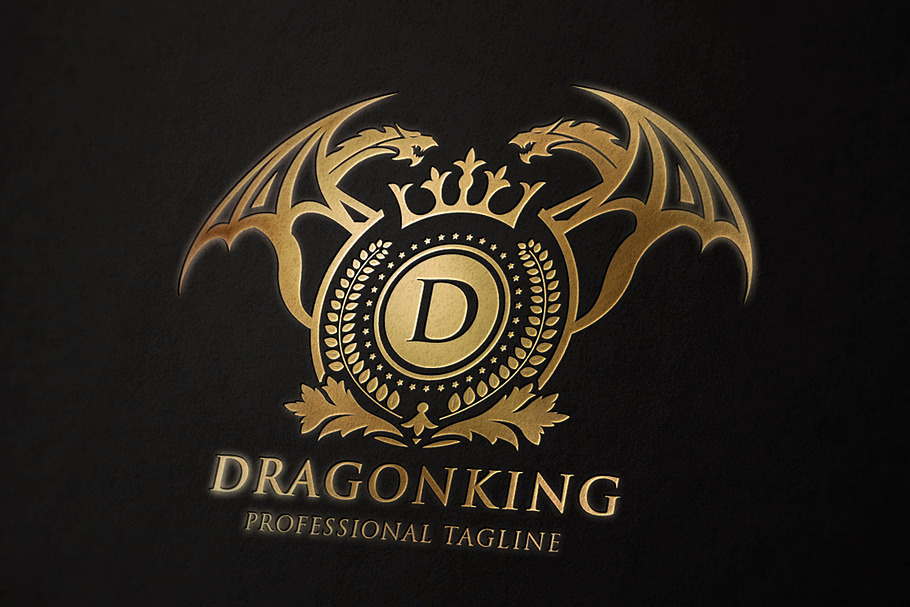 Dragon King Crests Logo in Logo Templates - product preview 8