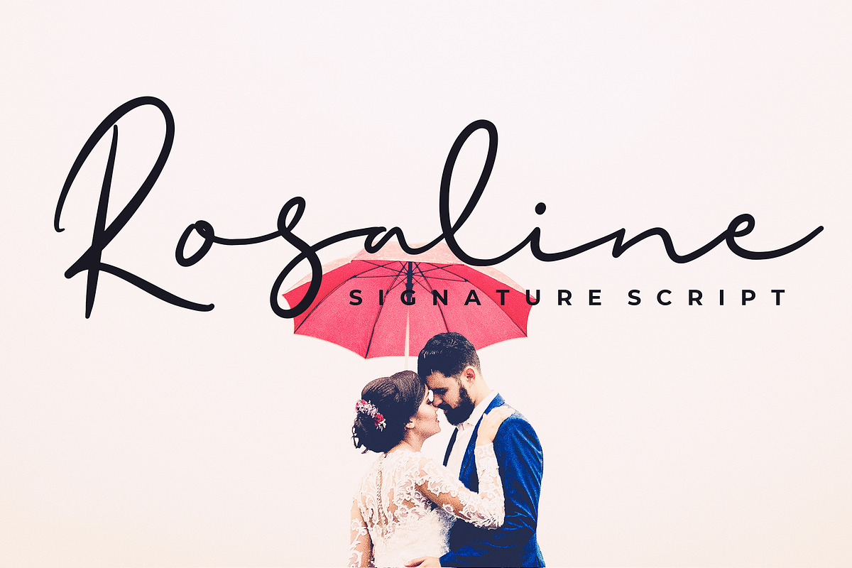 Rosaline Signature Script Font in Script Fonts - product preview 8