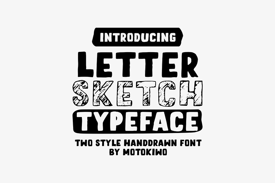 Letter Sketch - Hand Drawn Typeface in Display Fonts - product preview 8