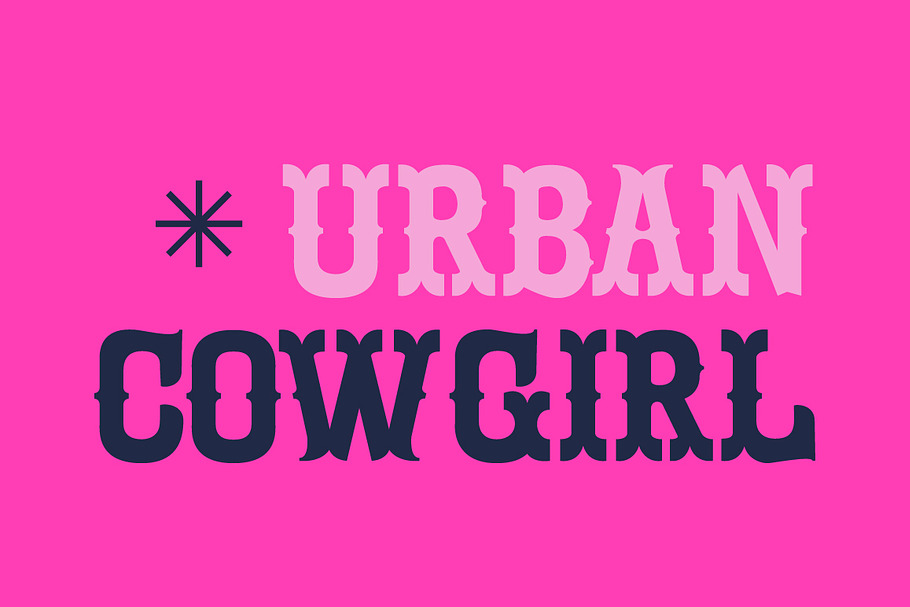 Urban Cowgirl in Display Fonts - product preview 8