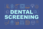 Dental screening concepts banner
