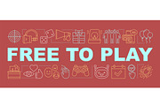 Free to play word concepts banner