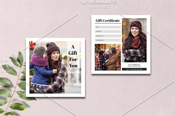Photographer Gift Certificate V19 in Card Templates - product preview 1