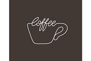 Coffee logo emblem vector design