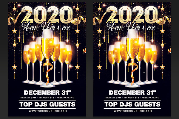 Happy New Year Eve 2020 Flyer