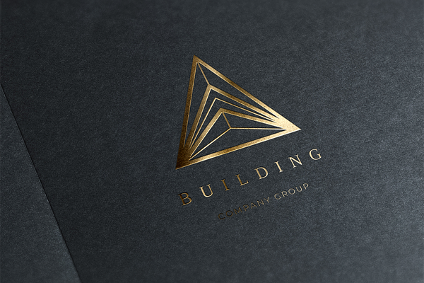 Building. Linear geometric logo