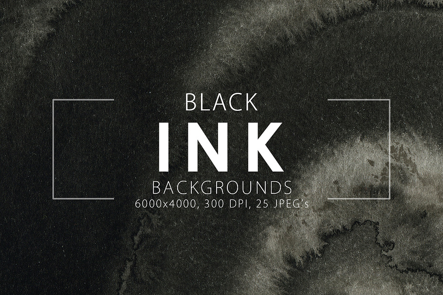 20% OFF Black Ink Backgrounds in Textures - product preview 8