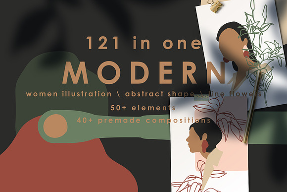 MODERN women illustrations in Illustrations - product preview 14