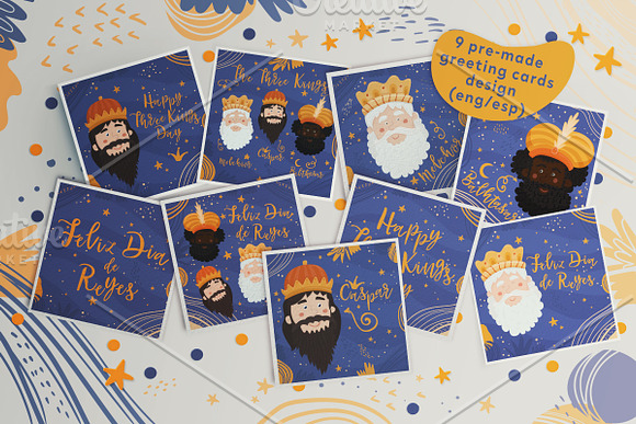 Three Kings Christmas Set Designs in Illustrations - product preview 1