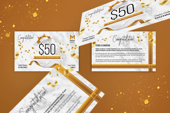 Gift Cards in Business Card Templates - product preview 1