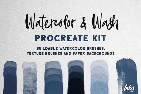 Watercolor & Wash Procreate Kit