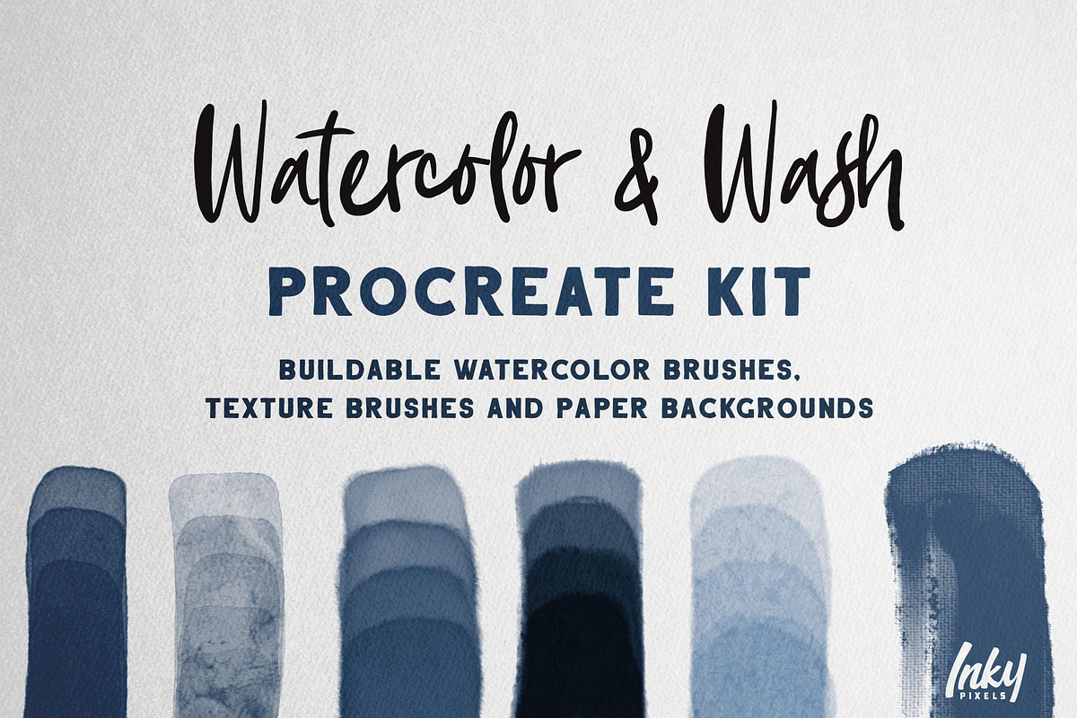Watercolor & Wash Procreate Kit in Add-Ons - product preview 8