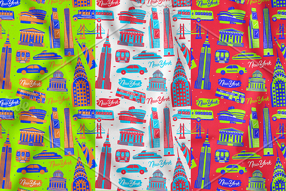 New York Seamless Pattern in Patterns - product preview 2