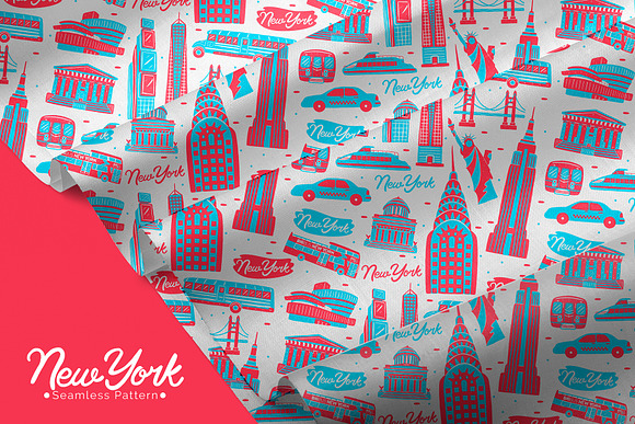 New York Seamless Pattern in Patterns - product preview 4