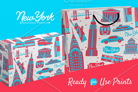 New York Seamless Pattern in Patterns - product preview 6