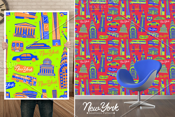 New York Seamless Pattern in Patterns - product preview 7