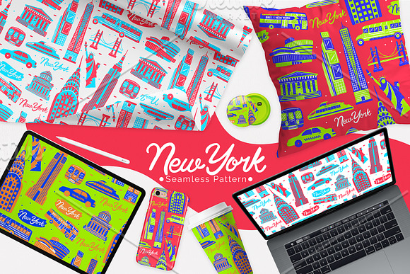 New York Seamless Pattern in Patterns - product preview 8