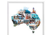Australia photo Collage Template