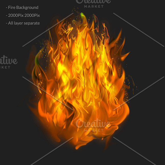 Fire & Smoke Bundle PSD in Add-Ons - product preview 1