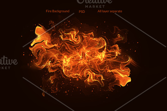 Fire & Smoke Bundle PSD in Add-Ons - product preview 7