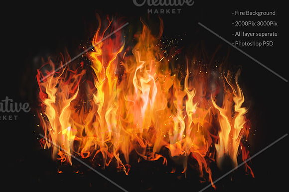 Fire & Smoke Bundle PSD in Add-Ons - product preview 8