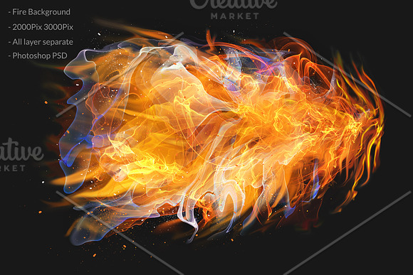 Fire & Smoke Bundle PSD in Add-Ons - product preview 24