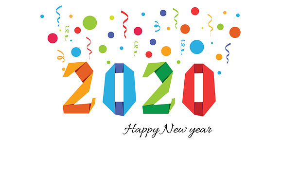 Happy New Year 2020 Background in Illustrations - product preview 2