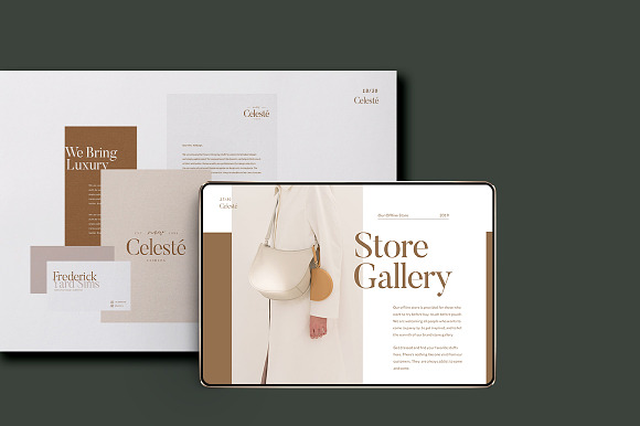 PS & CANVA Celeste Brand Guideline in Magazine Templates - product preview 5