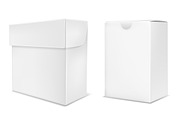 White paper box with lid