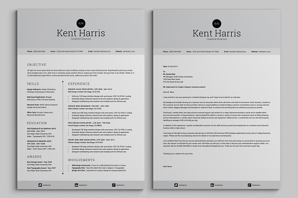 Incredible Single Page Resume in Letter Templates - product preview 1