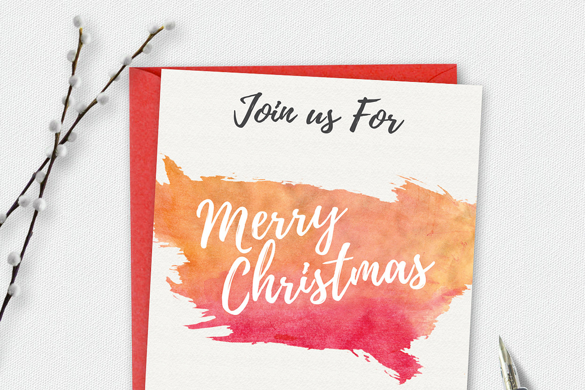 Merry Christmas Card in Card Templates - product preview 8