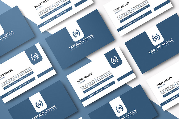 Law Firm Business Card in Business Card Templates - product preview 1