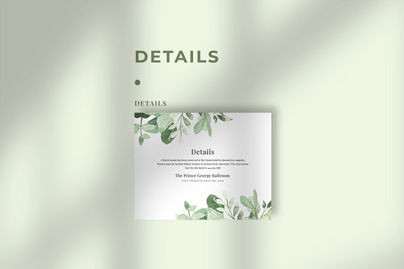 Eucalyptus Wedding Invitation Suite in Wedding Templates - product preview 3