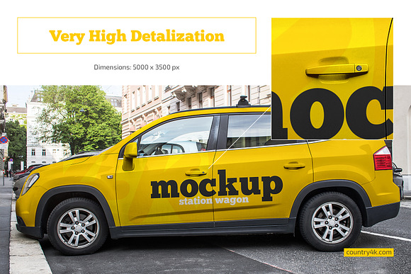 Car Mockup Set in Branding Mockups - product preview 1