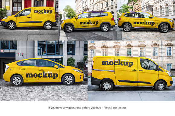 Car Mockup Set in Branding Mockups - product preview 3
