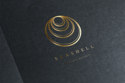 Seashell. Linear geometric logo