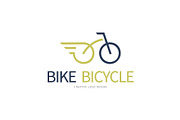 Logo bicycle vector sign