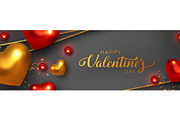 Happy Valentines Day banner.