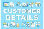 Customer details concepts banner