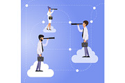 Cloud network business concept