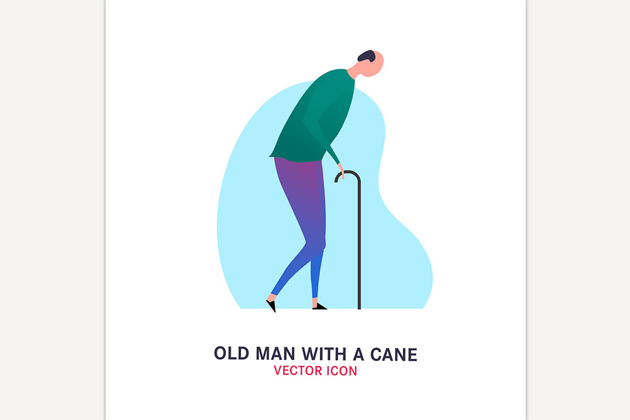 The old man with a cane in Icons - product preview 8