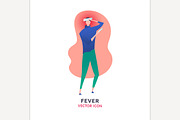 Fever vector icon
