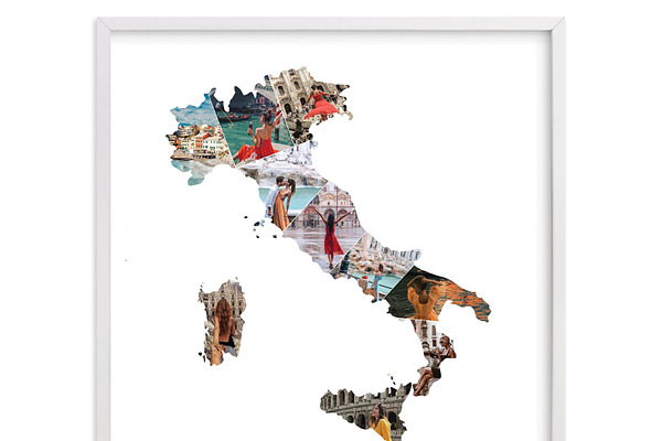 Italy photo Collage Template