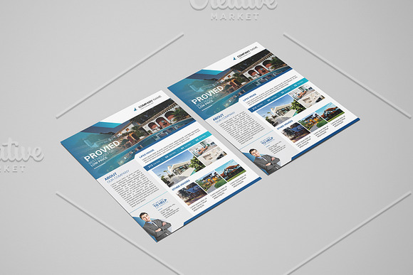 Printable Real Estate Flyer V1128 in Flyer Templates - product preview 2