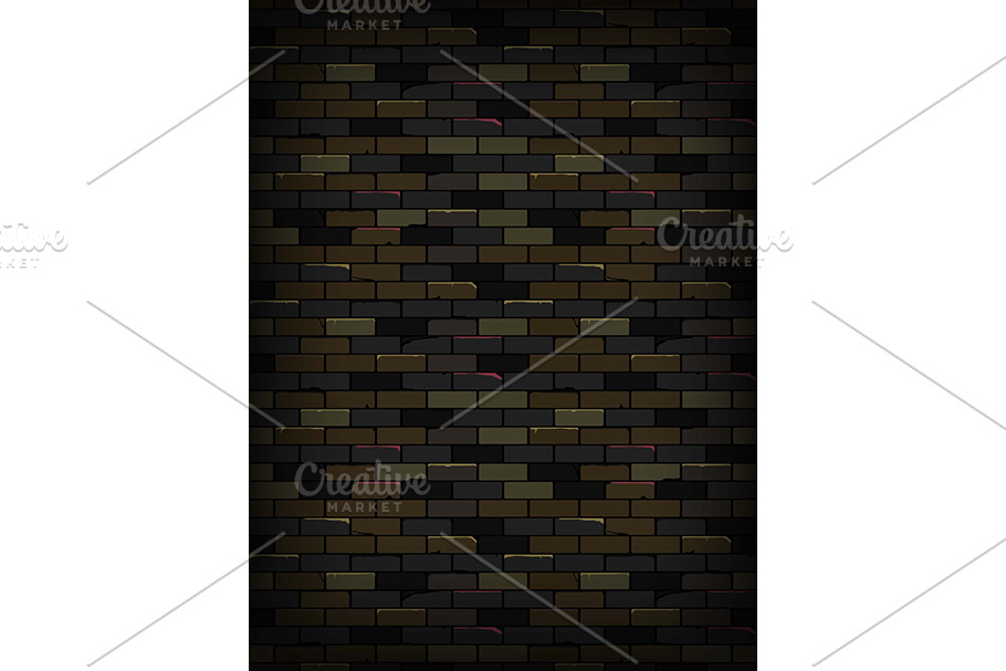 Old dark brick wall texture