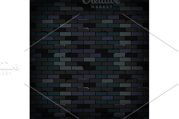 Old dark brick wall texture in Graphics - product preview 1