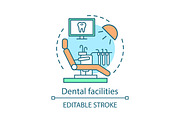 Dental facilities concept icon