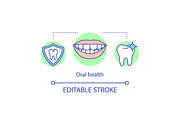 Oral health concept icon